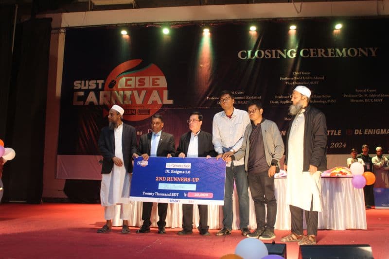 2nd Runners Up, DL Enigma 1.0: Inter University Deep Learning Competition, SUST